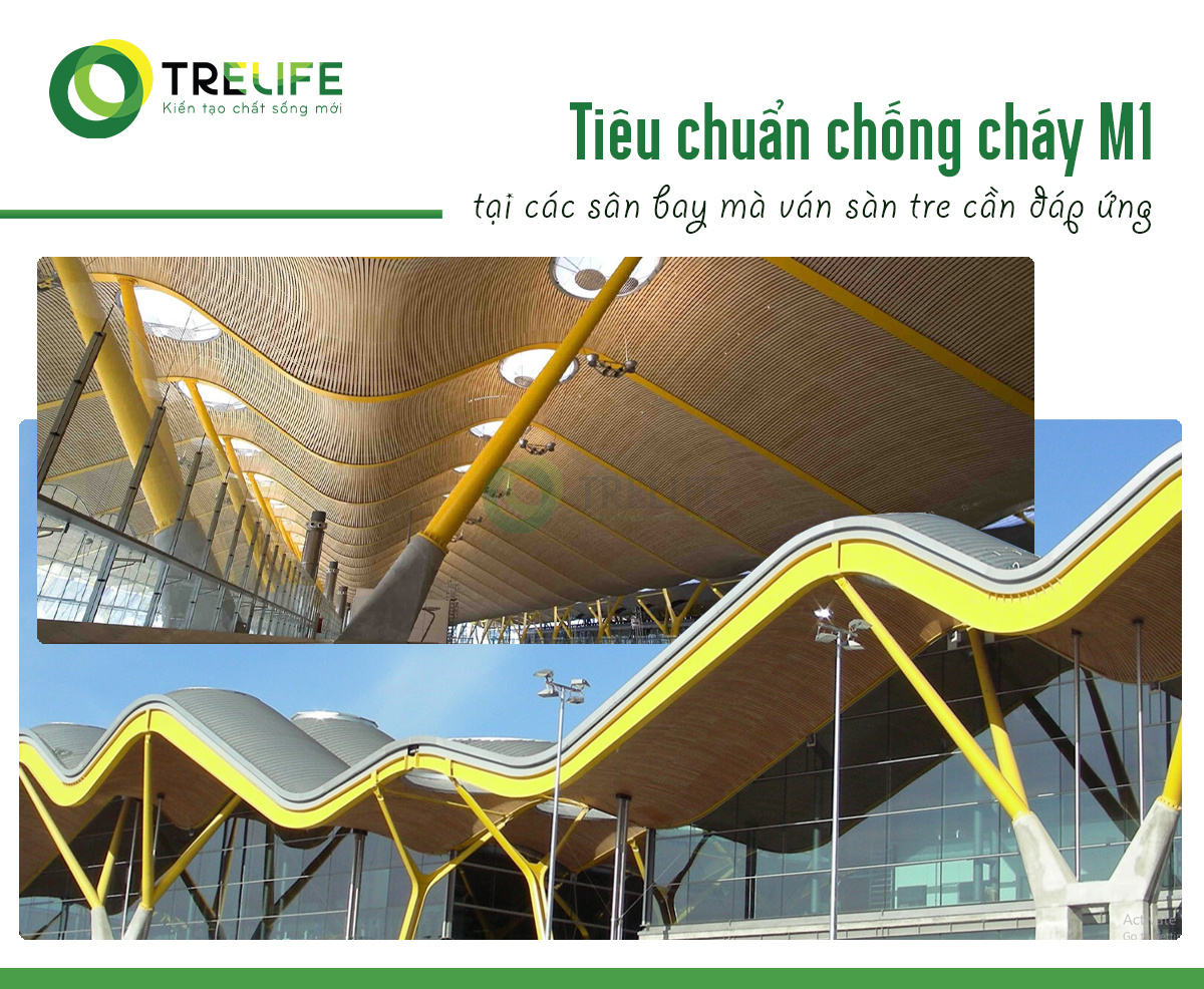 Ván sàn tre Dasso đạt tiêu chuẩn chống cháy cao nhất M1 tại các sân bay