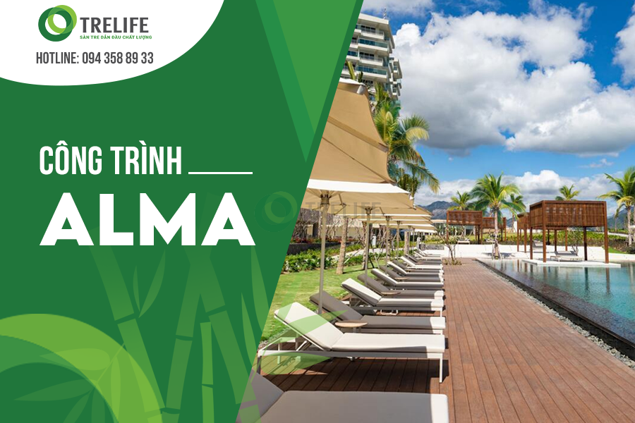 Alma Resort - Dự án với diện tích lớn nhất sử dụng sàn tre ngoài trời CTECH