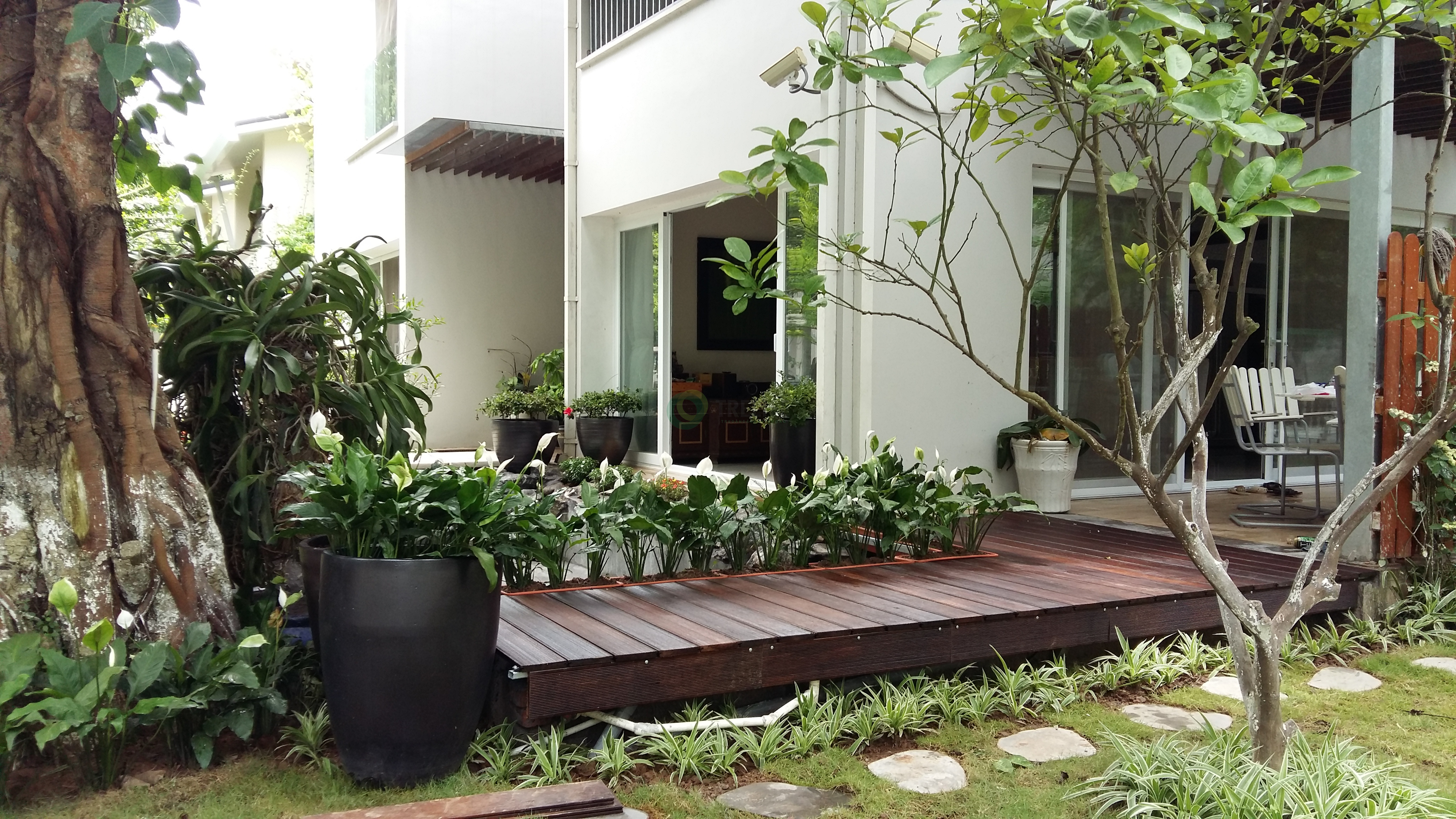 Sàn tre ngoài trời Công trình Biệt thự Ecopark