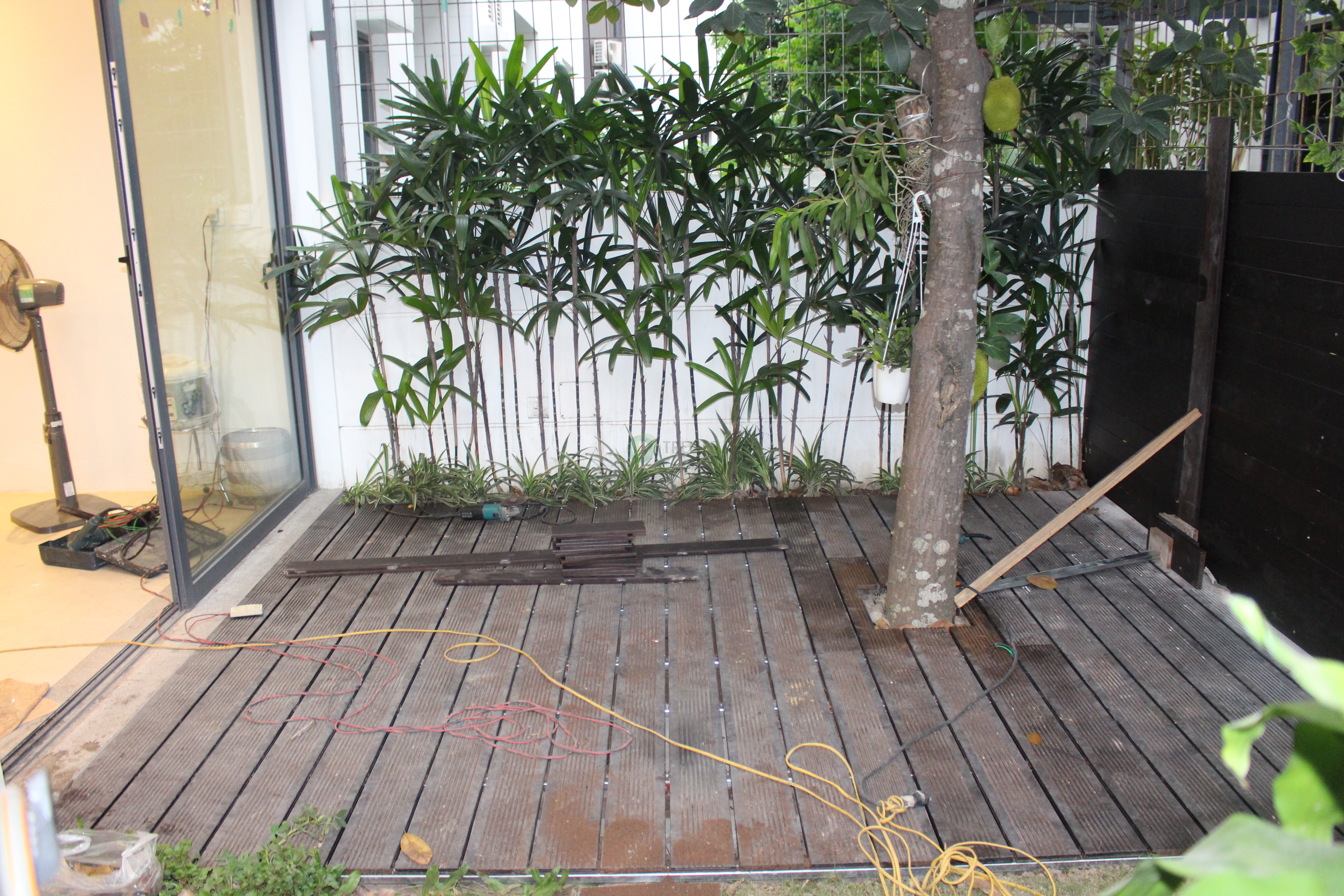 Sàn tre ngoài trời Công trình Gamuda