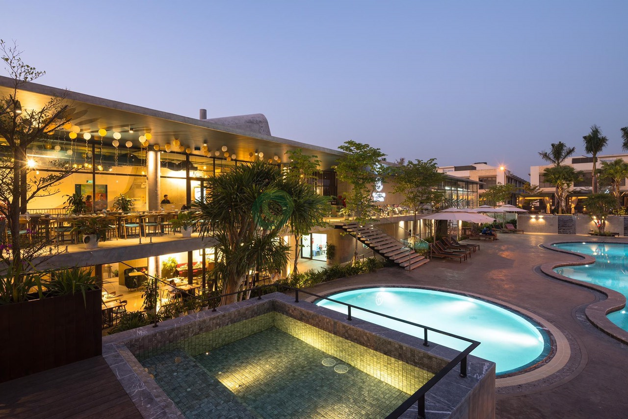 Sàn tre ngoài trời Công trình Hà Nội Garden City